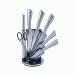 HomeyTown © 7-Piece Knife Set with Acrylic Fan Stand