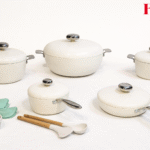 HomeyTown Cobble Italian Granite Cookware Set, 14 Pieces